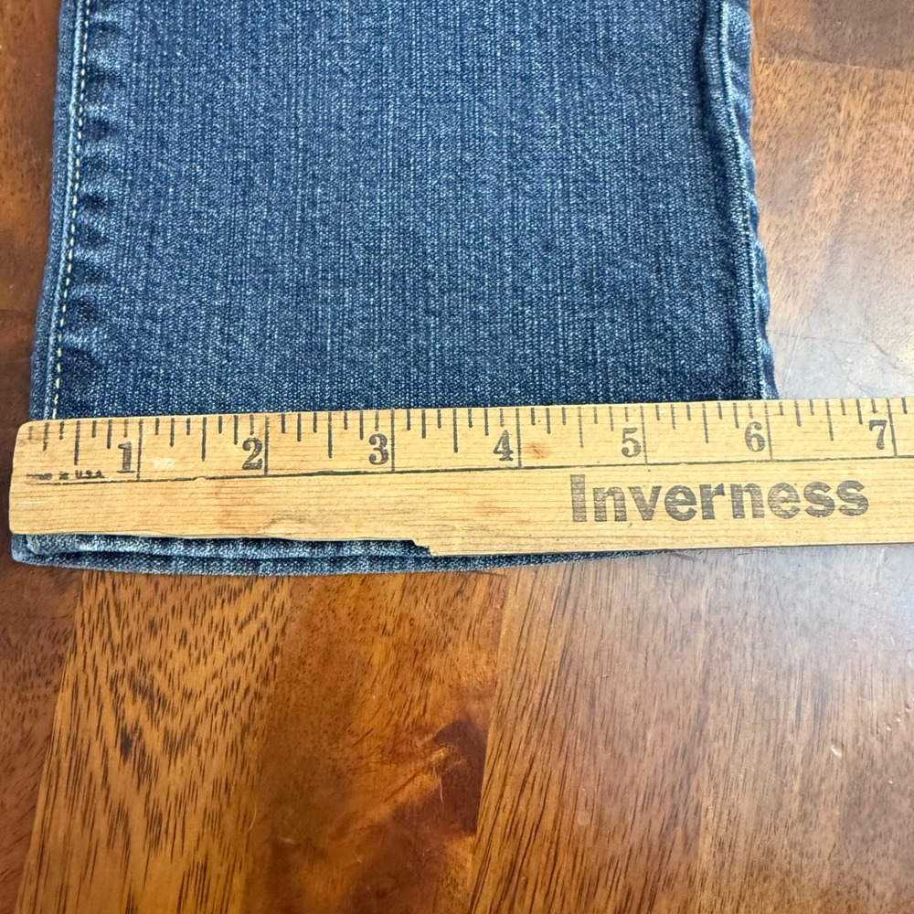 Lucky Brand Lody Crop Jeans Womens Size 4 27 Blue Denim 7WD1033 Dungarees 30x21 - Picture 8 of 11